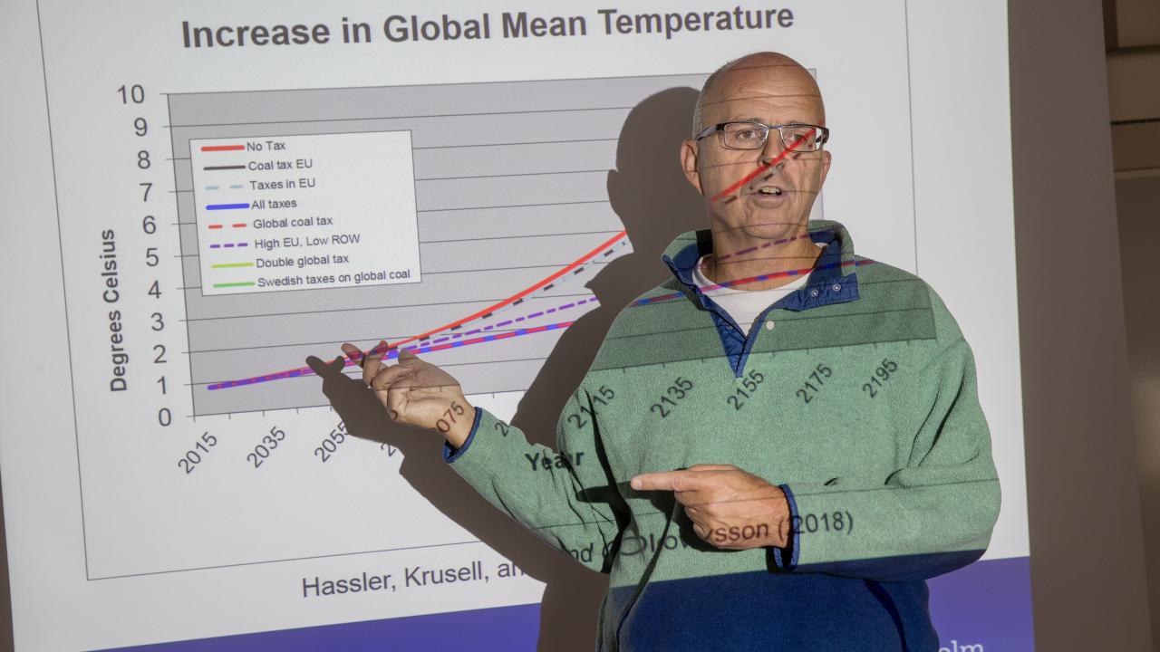 Per Krusell och diagram