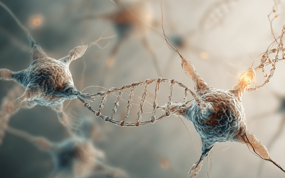 Neuroner med DNA-strängar